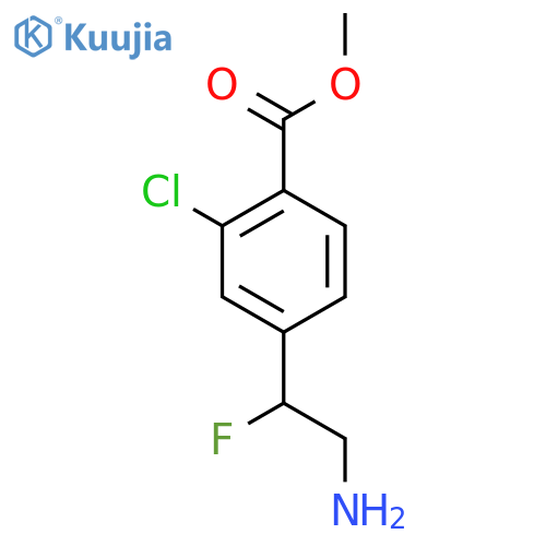 methyl 4-(2-amino-1-fluoroethyl)-2-chlorobenzoate structure