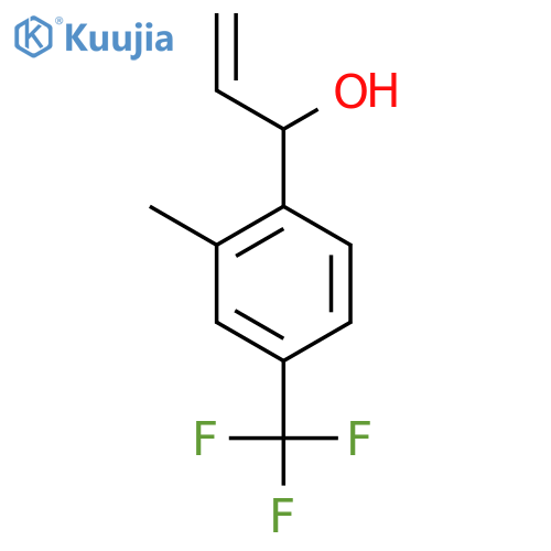 1-2-methyl-4-(trifluoromethyl)phenylprop-2-en-1-ol structure