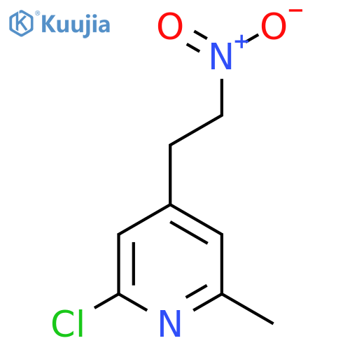 2-chloro-6-methyl-4-(2-nitroethyl)pyridine structure
