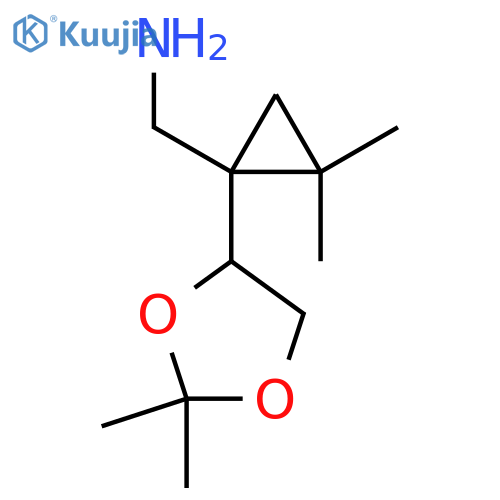 1-(2,2-dimethyl-1,3-dioxolan-4-yl)-2,2-dimethylcyclopropylmethanamine structure