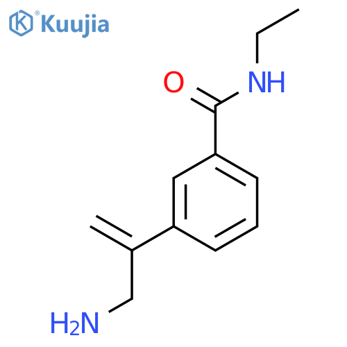 3-(3-aminoprop-1-en-2-yl)-N-ethylbenzamide structure