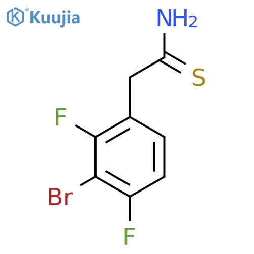 2-(3-bromo-2,4-difluorophenyl)ethanethioamide structure
