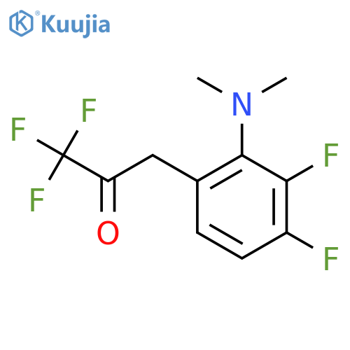 3-2-(dimethylamino)-3,4-difluorophenyl-1,1,1-trifluoropropan-2-one structure