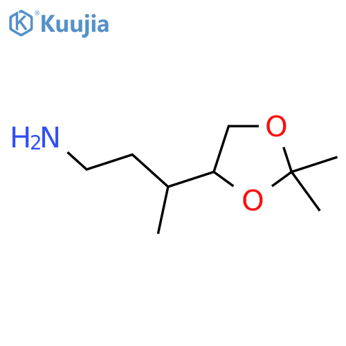 3-(2,2-dimethyl-1,3-dioxolan-4-yl)butan-1-amine structure