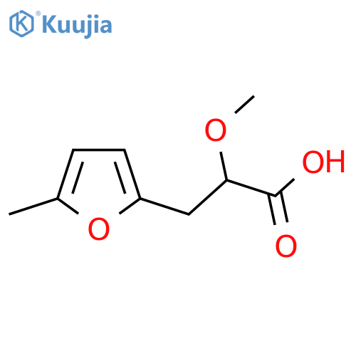 2-methoxy-3-(5-methylfuran-2-yl)propanoic acid structure