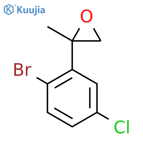 2-(2-bromo-5-chlorophenyl)-2-methyloxirane structure