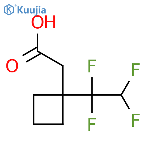 2-1-(1,1,2,2-tetrafluoroethyl)cyclobutylacetic acid structure