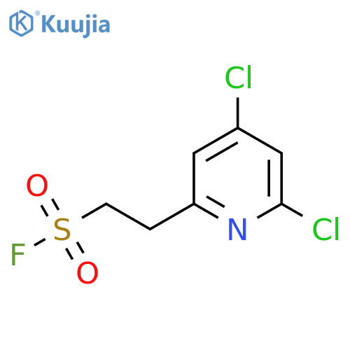 2-(4,6-dichloropyridin-2-yl)ethane-1-sulfonyl fluoride structure