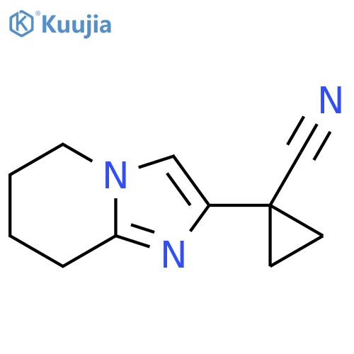 1-{5H,6H,7H,8H-imidazo1,2-apyridin-2-yl}cyclopropane-1-carbonitrile structure