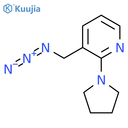 3-(azidomethyl)-2-(pyrrolidin-1-yl)pyridine structure