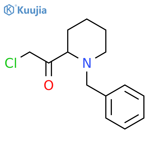 1-(1-benzylpiperidin-2-yl)-2-chloroethan-1-one structure