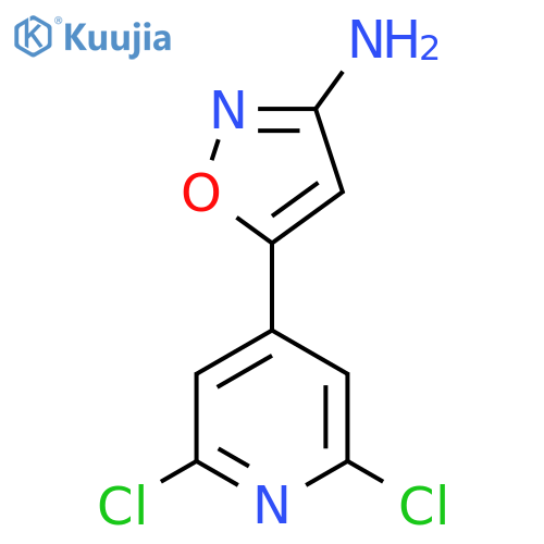5-(2,6-dichloropyridin-4-yl)-1,2-oxazol-3-amine structure