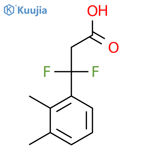 3-(2,3-dimethylphenyl)-3,3-difluoropropanoic acid structure
