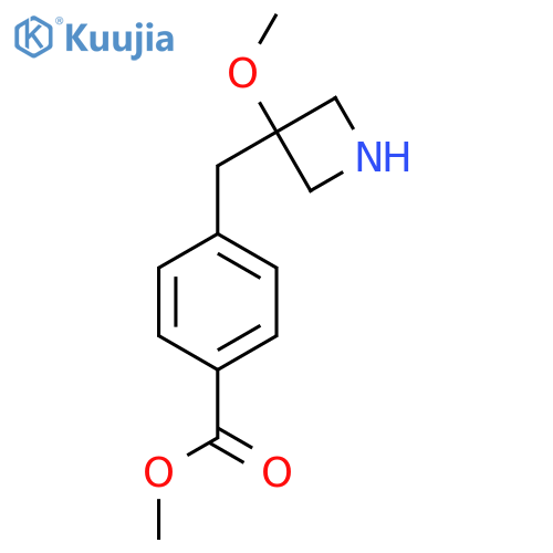 methyl 4-(3-methoxyazetidin-3-yl)methylbenzoate structure