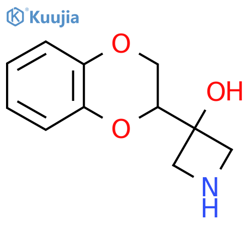 3-(2,3-dihydro-1,4-benzodioxin-2-yl)azetidin-3-ol structure
