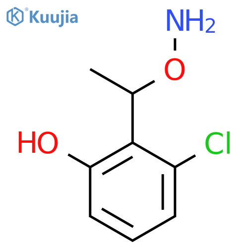 2-1-(aminooxy)ethyl-3-chlorophenol structure