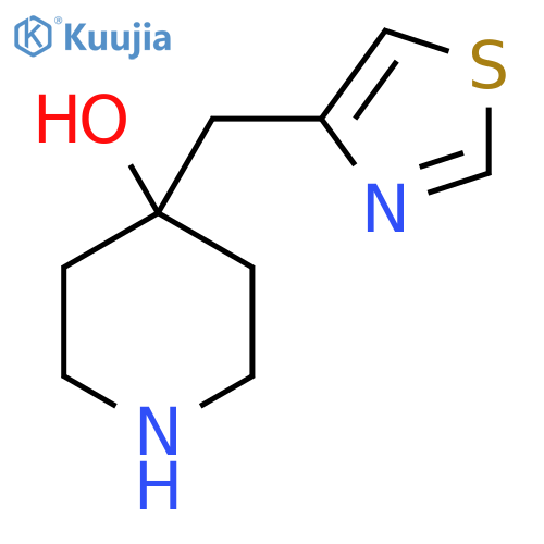 4-(1,3-thiazol-4-yl)methylpiperidin-4-ol structure
