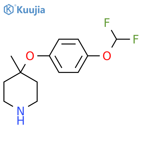 4-4-(difluoromethoxy)phenoxy-4-methylpiperidine structure