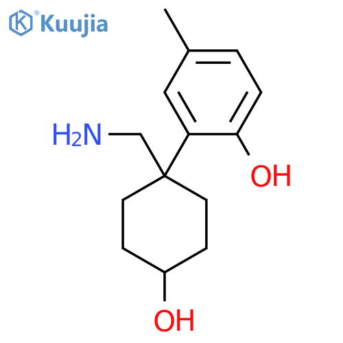 2-1-(aminomethyl)-4-hydroxycyclohexyl-4-methylphenol structure
