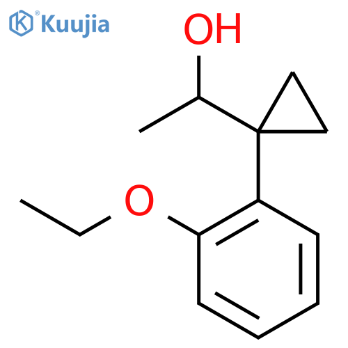 1-1-(2-ethoxyphenyl)cyclopropylethan-1-ol structure