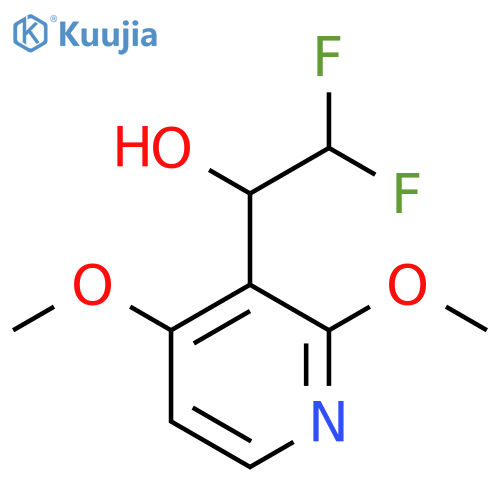 1-(2,4-dimethoxypyridin-3-yl)-2,2-difluoroethan-1-ol structure
