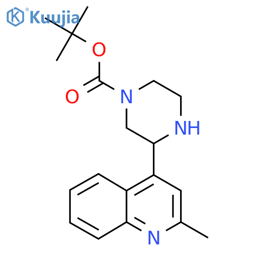 tert-butyl 3-(2-methylquinolin-4-yl)piperazine-1-carboxylate structure