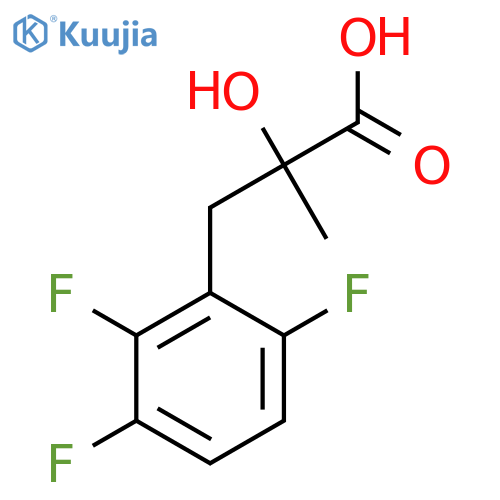2-hydroxy-2-methyl-3-(2,3,6-trifluorophenyl)propanoic acid structure