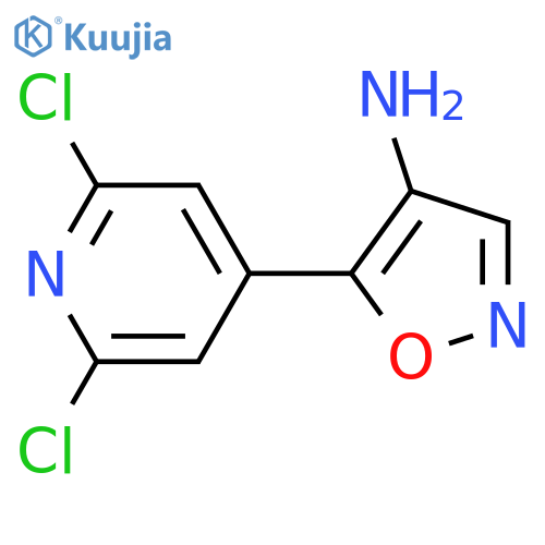 5-(2,6-dichloropyridin-4-yl)-1,2-oxazol-4-amine structure