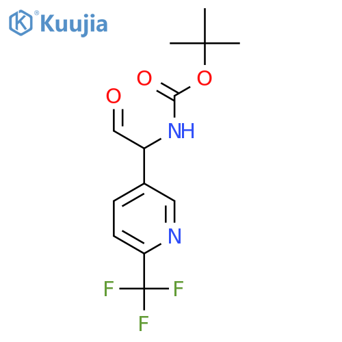tert-butyl N-{2-oxo-1-6-(trifluoromethyl)pyridin-3-ylethyl}carbamate structure