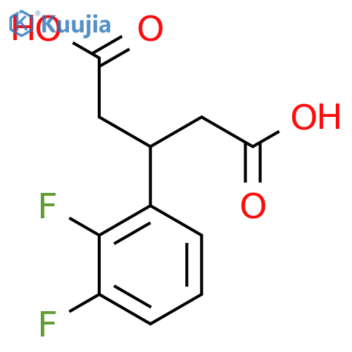 3-(2,3-difluorophenyl)pentanedioic acid structure