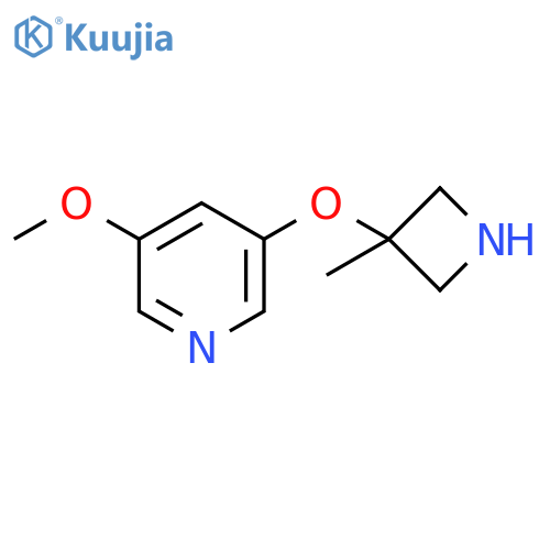 3-methoxy-5-(3-methylazetidin-3-yl)oxypyridine structure