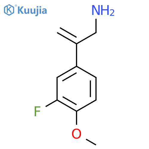 2-(3-fluoro-4-methoxyphenyl)prop-2-en-1-amine structure