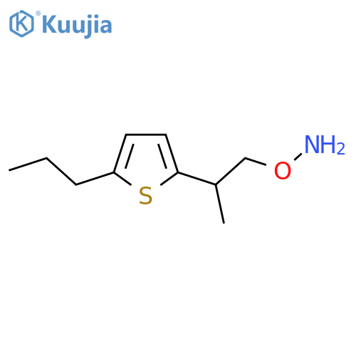 O-2-(5-propylthiophen-2-yl)propylhydroxylamine structure