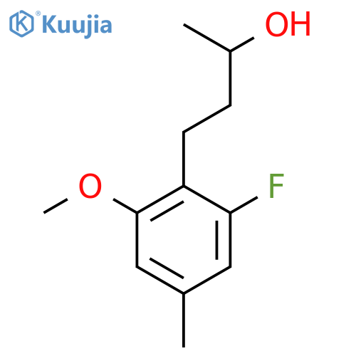 4-(2-fluoro-6-methoxy-4-methylphenyl)butan-2-ol structure