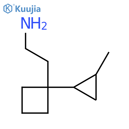 2-1-(2-methylcyclopropyl)cyclobutylethan-1-amine structure