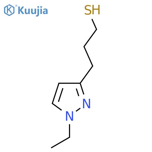3-(1-ethyl-1H-pyrazol-3-yl)propane-1-thiol structure