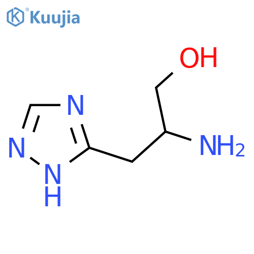 2-amino-3-(1H-1,2,4-triazol-3-yl)propan-1-ol structure