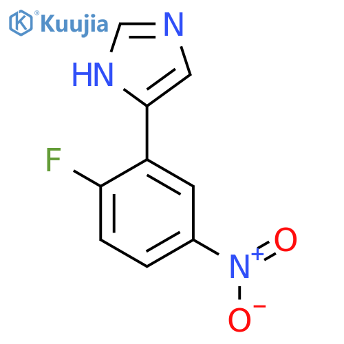 4-(2-fluoro-5-nitrophenyl)-1H-imidazole structure