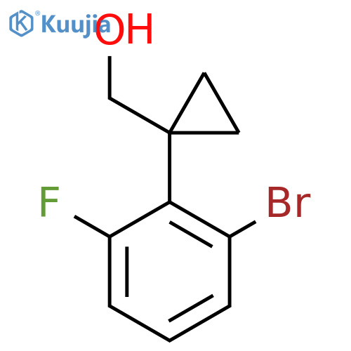 1-(2-bromo-6-fluorophenyl)cyclopropylmethanol structure