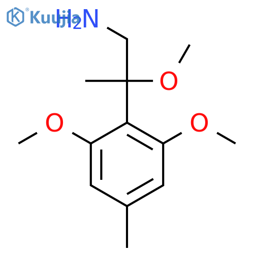 2-(2,6-dimethoxy-4-methylphenyl)-2-methoxypropan-1-amine structure