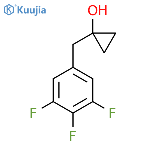 1-(3,4,5-trifluorophenyl)methylcyclopropan-1-ol structure