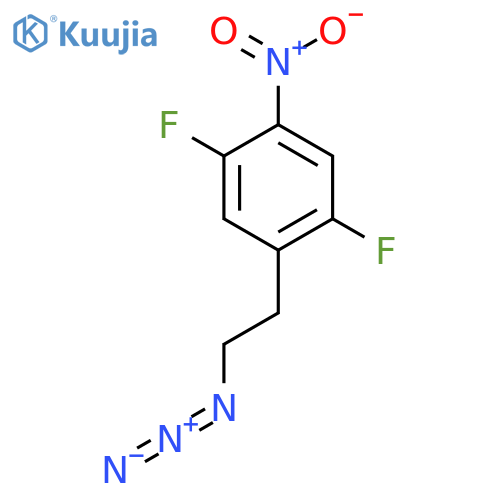 1-(2-azidoethyl)-2,5-difluoro-4-nitrobenzene structure