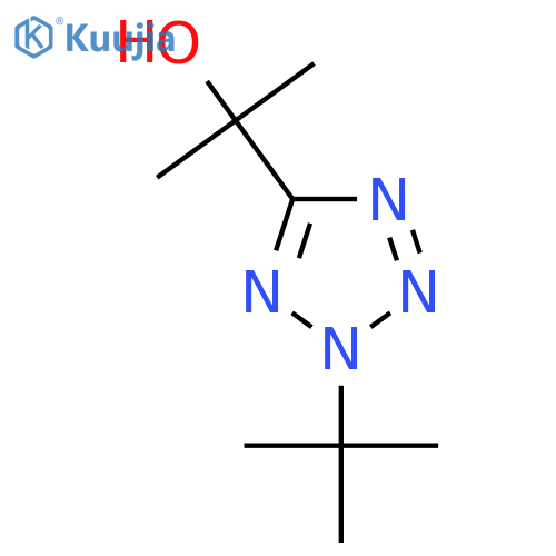 2-(2-tert-butyl-2H-1,2,3,4-tetrazol-5-yl)propan-2-ol structure