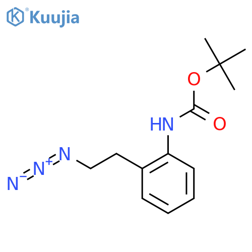 tert-butyl N-2-(2-azidoethyl)phenylcarbamate structure