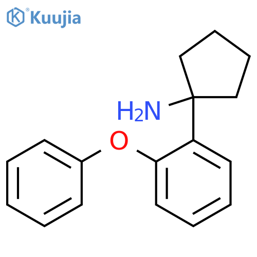 1-(2-phenoxyphenyl)cyclopentan-1-amine structure