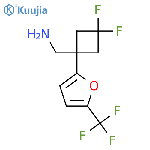 {3,3-difluoro-1-5-(trifluoromethyl)furan-2-ylcyclobutyl}methanamine structure
