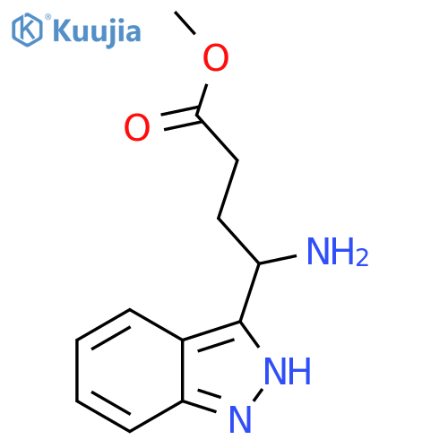methyl 4-amino-4-(1H-indazol-3-yl)butanoate structure