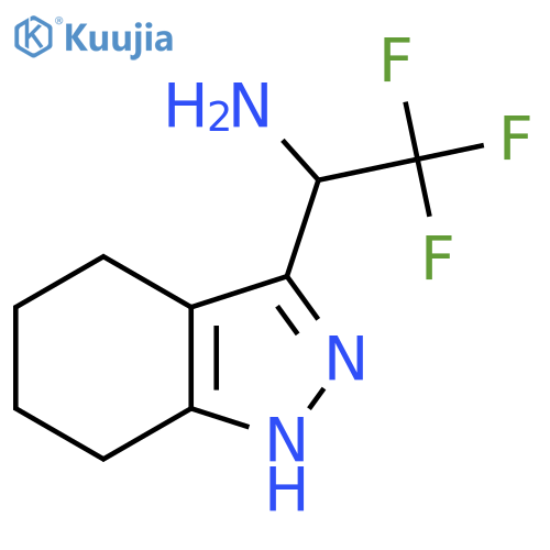 2,2,2-trifluoro-1-(4,5,6,7-tetrahydro-1H-indazol-3-yl)ethan-1-amine structure