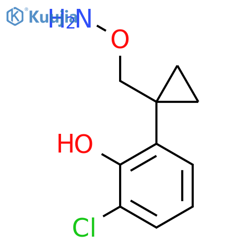 2-{1-(aminooxy)methylcyclopropyl}-6-chlorophenol structure