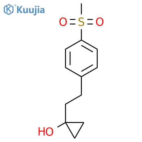 1-2-(4-methanesulfonylphenyl)ethylcyclopropan-1-ol structure